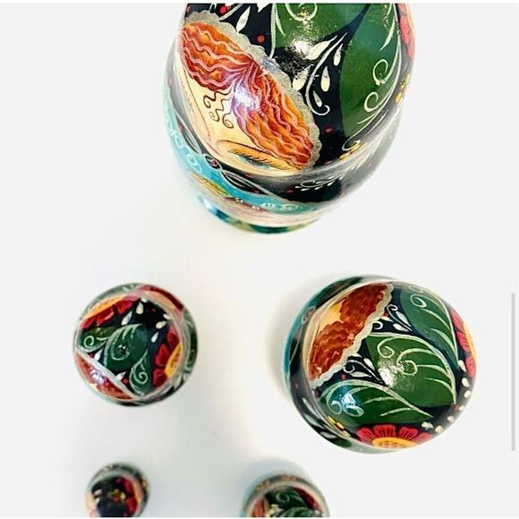 Vintage Hand Painted Nesting Dolls Signed - Picture 12 of 14